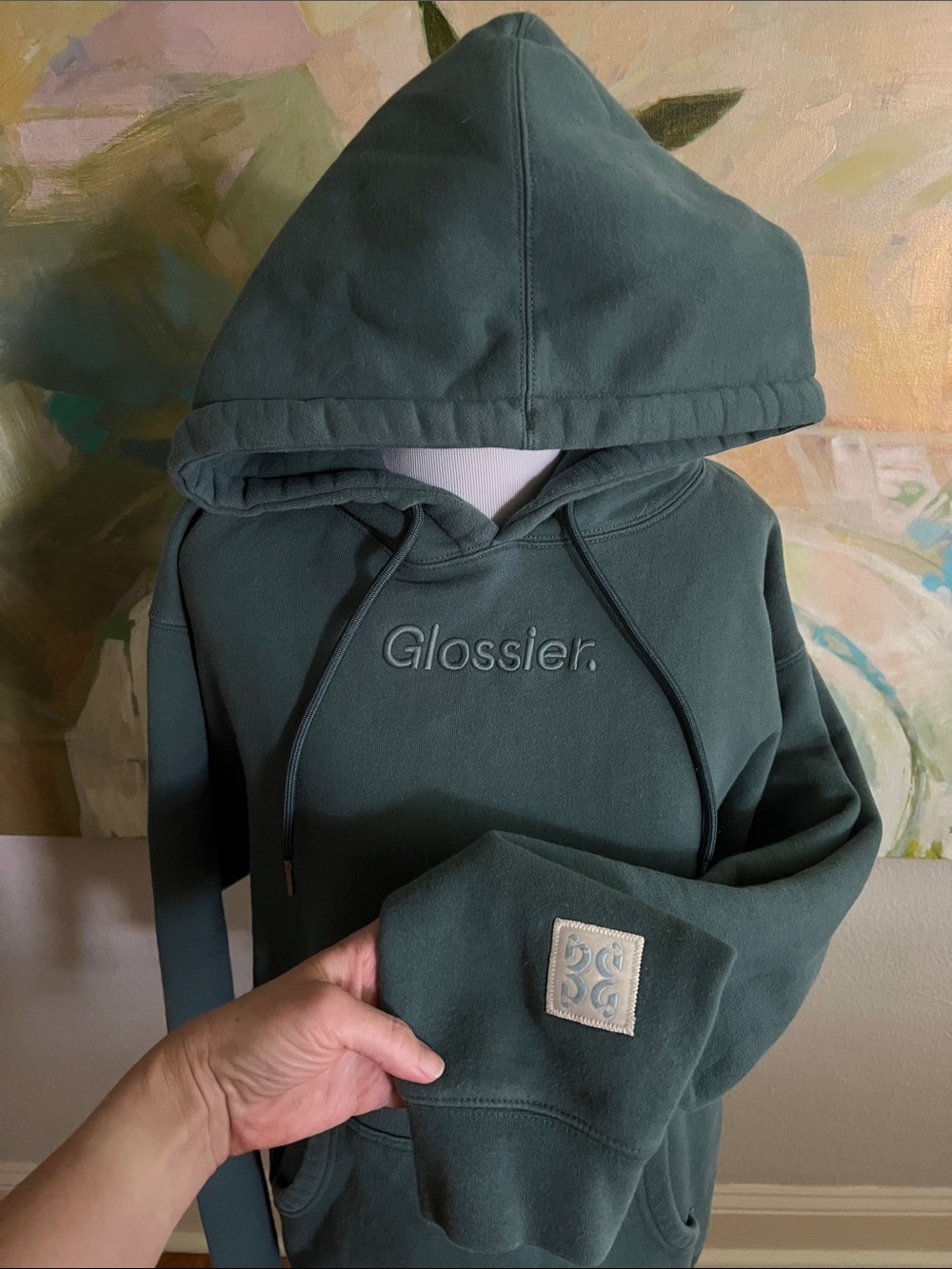Glossier Green Hoodie Sage - small